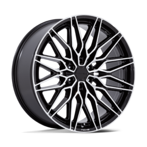 NICHE Calabria 6 Gloss black w/ Machined 6x135 87 +30