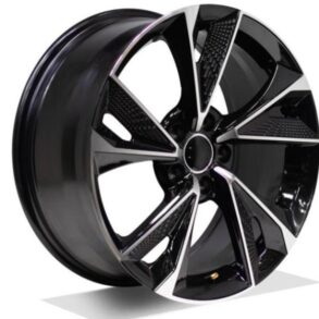 RIN 16X7 AR0086 PCD 5/112 ET 30 CB 66.5 BLACK MACHINE FAC